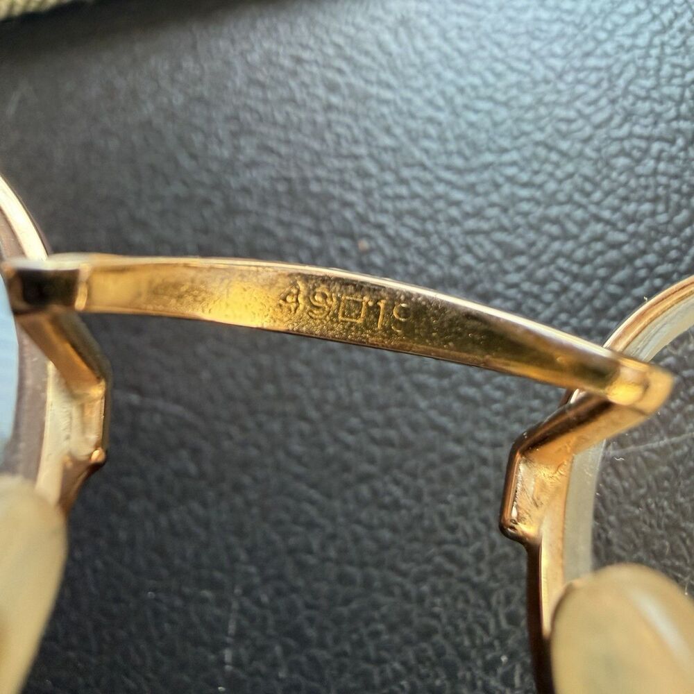 Vintage Polo Ralph Lauren Glasses Classic XVIII Deluxe 49-19-145 Round Tortoise - Picture 6 of 11